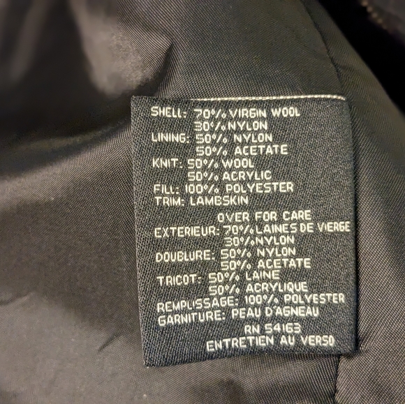 Cole Haan Coat made of 70% virgin wool Size XL in black - Picture 13 of 16